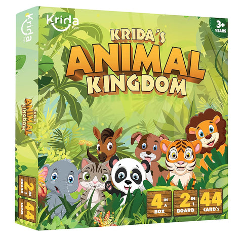 Krida Animal  Kingdom Puzzle & Board Game