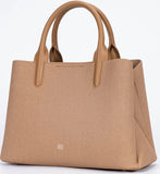 Itti Trapez Handbag (Beige)