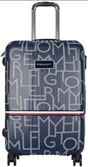 Tommy Hilfiger Colorado Spring Hard Luggage - Stylish Travel Bag Mid / Navy & White