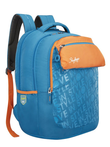 Buy SKYBAGS Blue Unisex Zip Closure Printed School Bag | Shoppers Stop